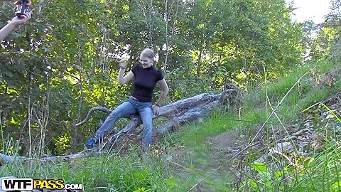 Evelina Juliet in amateur video of teens fucked hard filmed in forest