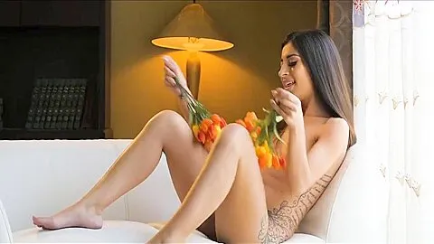 Slim Small Tit Babe Solo