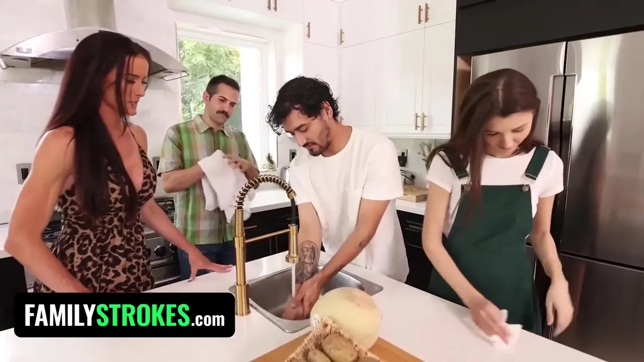 Sofie Marie & Maya Woulfe Help Stepdad & Stepson Fail The No Nut November Challenge