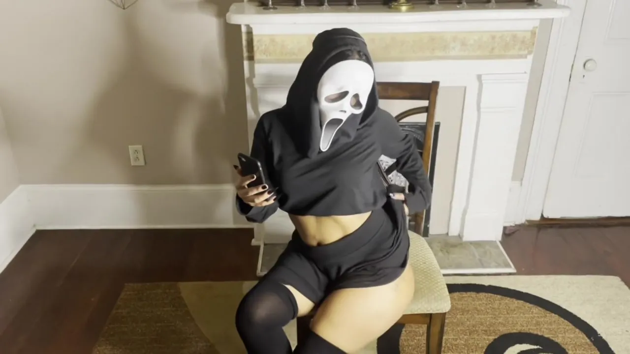 Halloween Joi With Countdown & Bts Vlog - Pakistani With Jasmine Sherni And Ghost Face
