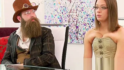 Country couple costume up to make an exciting arrival to the swing house