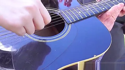 Horny grandpa teaches young student 18+ some chords