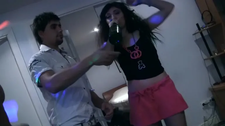 female students 18+ at the party fuck hard in the butt and face hole