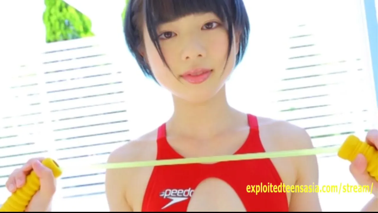 Rin Sasayama Pretty teen 18+ Teases In Her Swimsuit Stunning Girl Bends In Many Pos So You Can See Her Labia