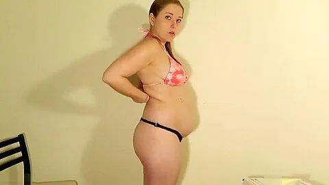 Cute girl belly stuffing and burping