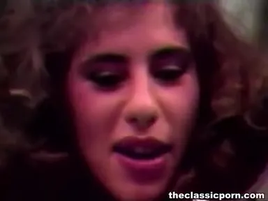 Moaning lady wild retro gangbang