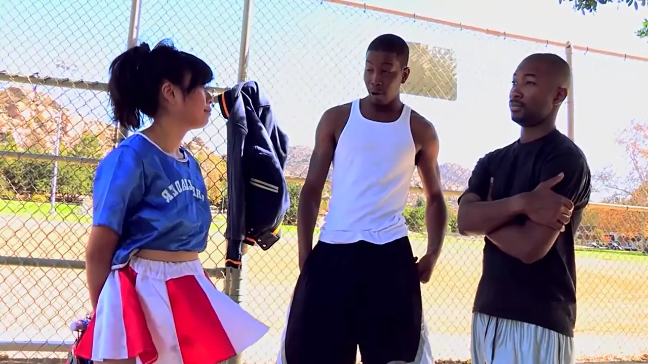 May Lee Takes Two Big Black Cocks