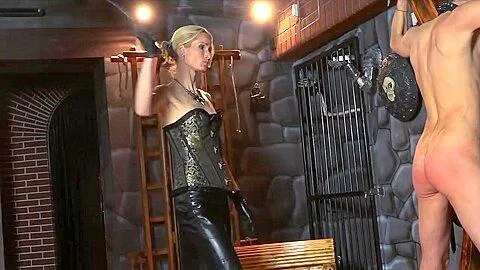 Slave gets whipped at the cross