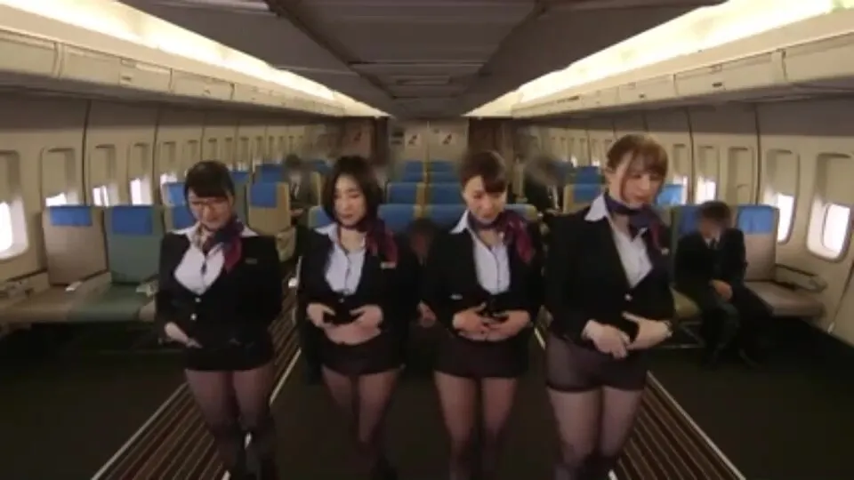 05232 Beautiful cabin attendant