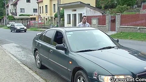 He Picks Up And Fucks Hairy Blonde Grandma