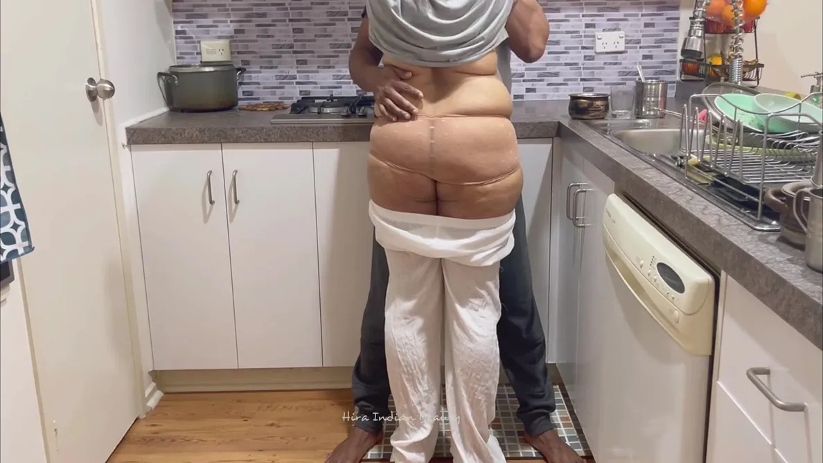 Big Booty Desi Woman Pleasured By Friends Husband In Kitchen - Loud Kissing And Moaning