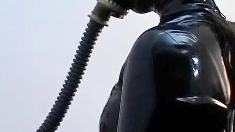 German Latex Mask Goddess Fucks Slave Hard