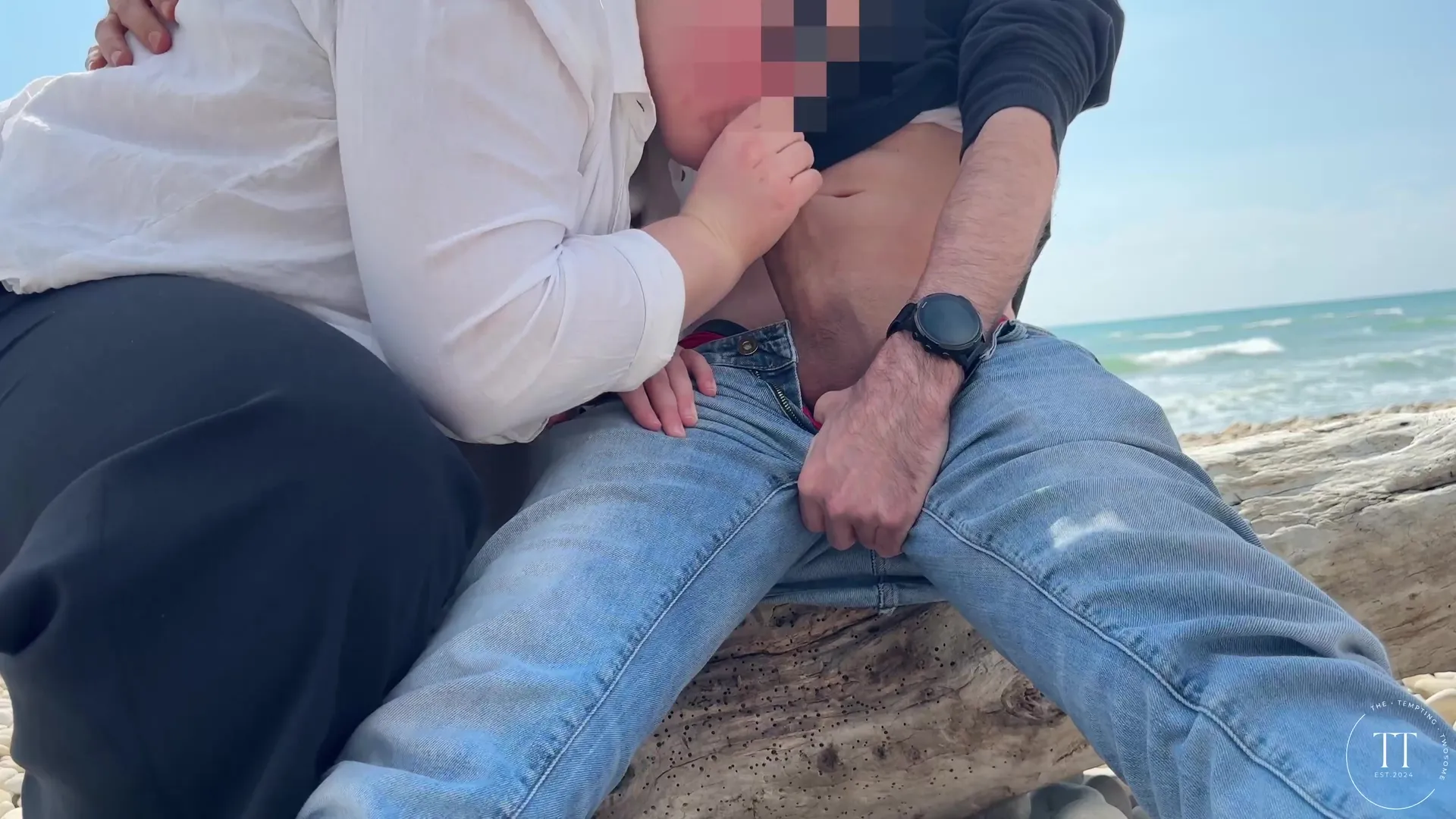 Dominant Milking On Secluded Beach Section - Horny Stranger Catches Me Jerking Off By The Sea