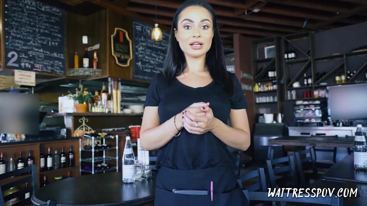 Waitress POV - Crystal Rush - Broke Russian Bombshell