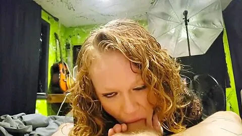 pov blowjob trying to swallow , keeps trying