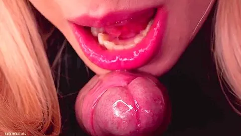 Pov Close Up: Sensual Tongue Massage Your Cock And Makes You Cum So Hard! Best Dick Licking Asmr