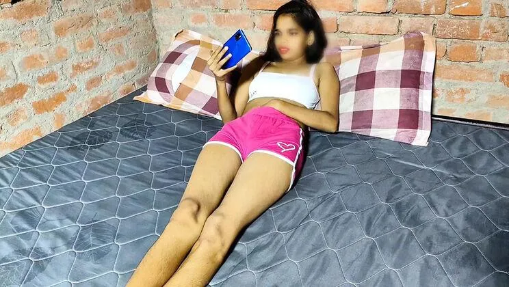 Shivanibaby Indian Village Girl Caught Masturbating to Nude Phone Video, Screams as Boy Fucks Her Doggy Style