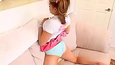 Slutty teen 18+ Rubs Her Clit In Solo Scene