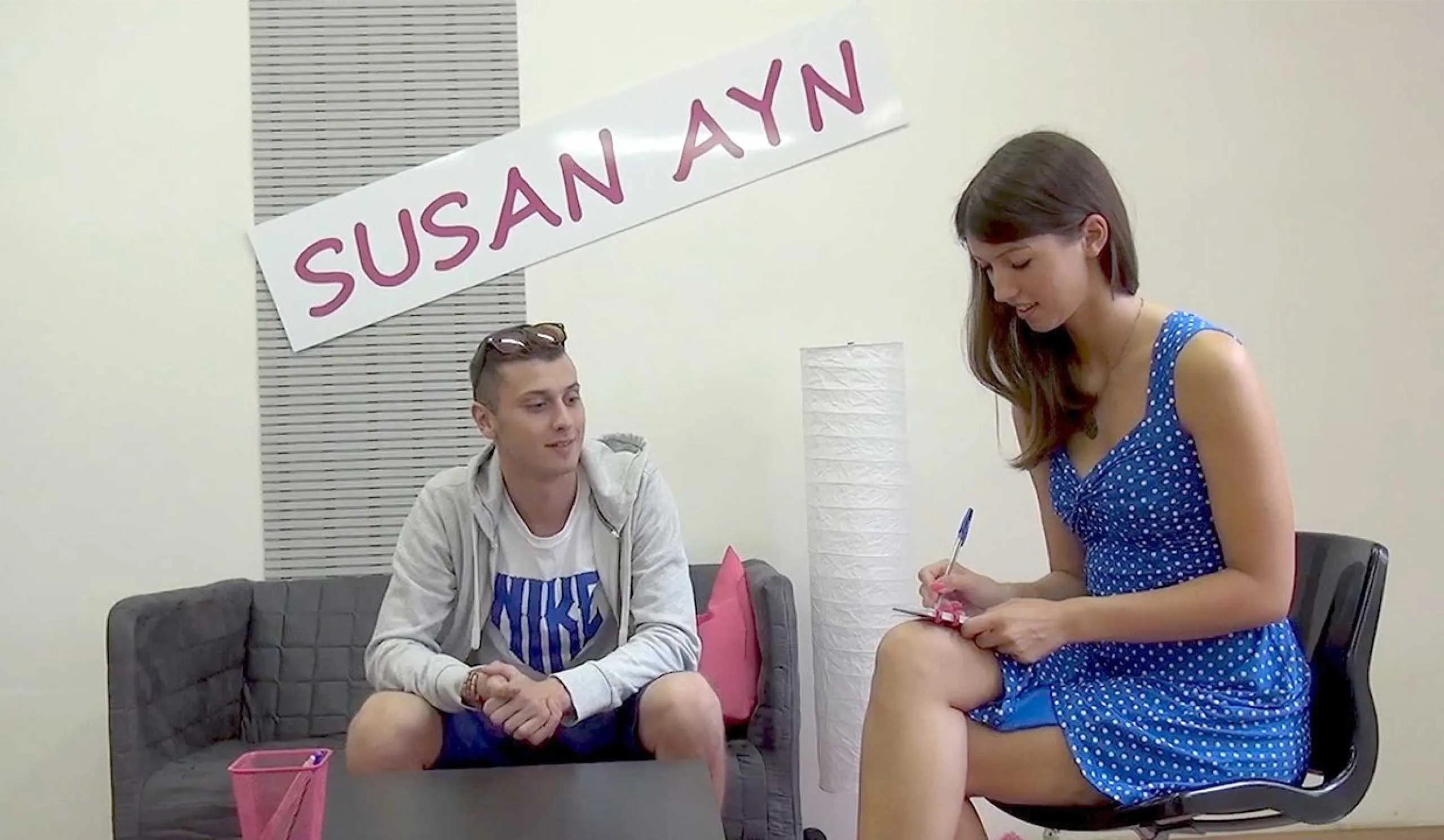 Nick Larsen & Susan Ayn in Susan Fucking With Young College Boy - Porncz