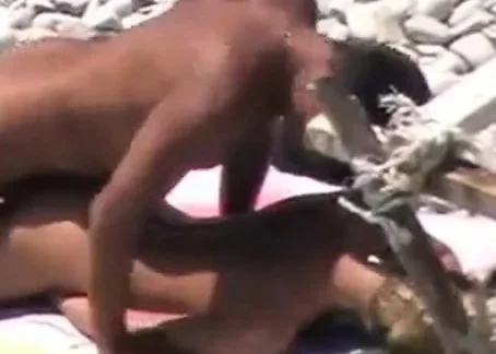 Voyeur on public beach sex