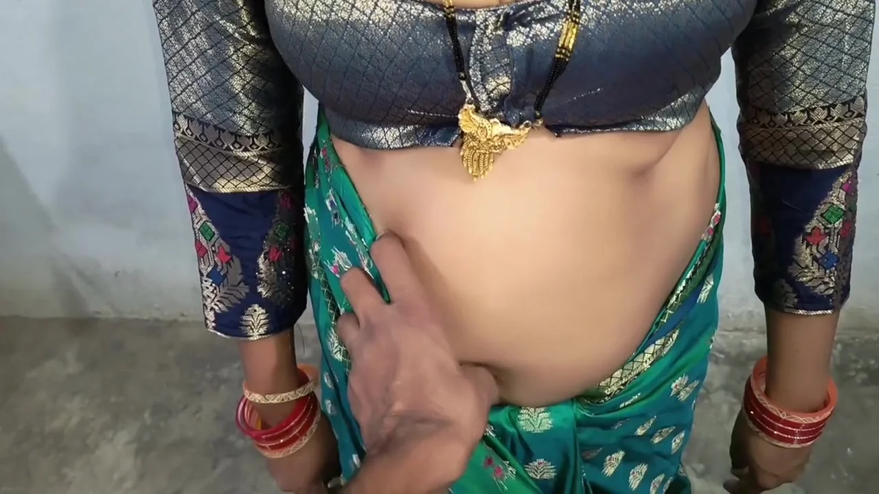 Desi Indian Bhabhi Gave Blowjob To Her Husband And Got Fucked In Standing And Doggy Style