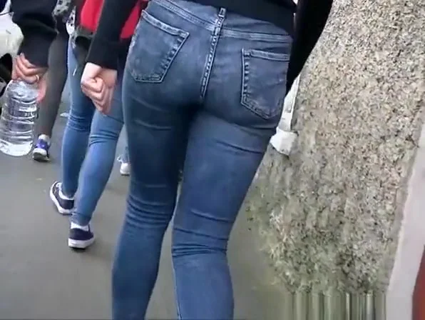 teen 18+ in tight jeans pants and black leggings