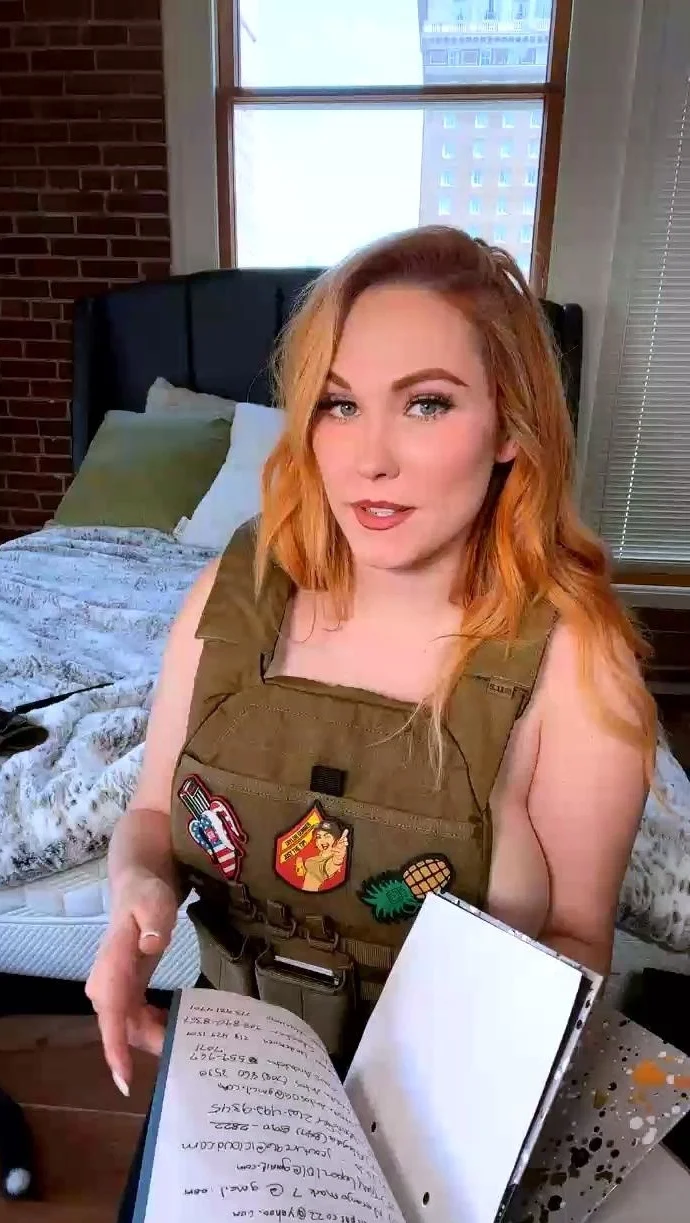 Amateur redhead MILF has facial