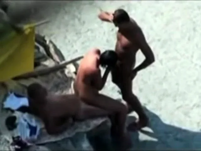 Nude Beach - Nice Bareback Threesome