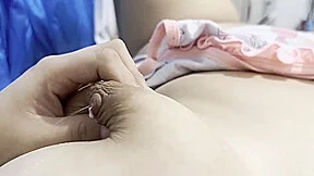 Lactating Lesbians - I Milk My Big Nipple Full Of Milk, I Love To See My Milk Come Out