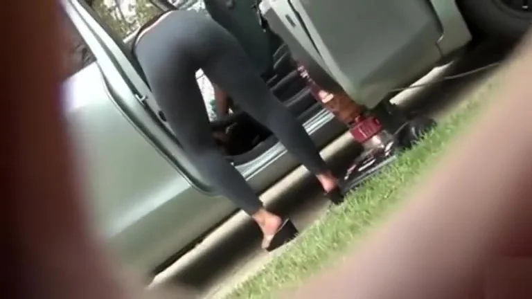 Her butt is amazing in semi sheer tights