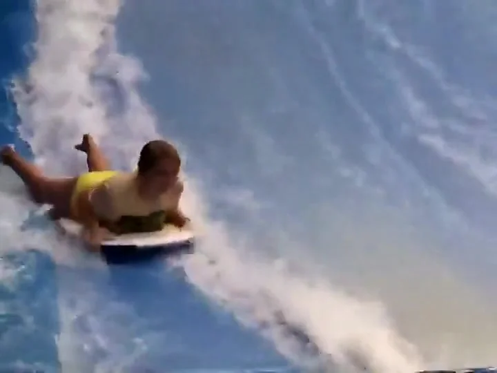 Bikini accidents on the water slide