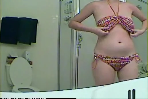 Changing into Bikini