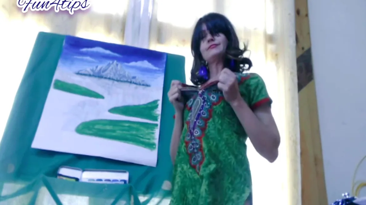 Stunning Tear Dress Strip Tease