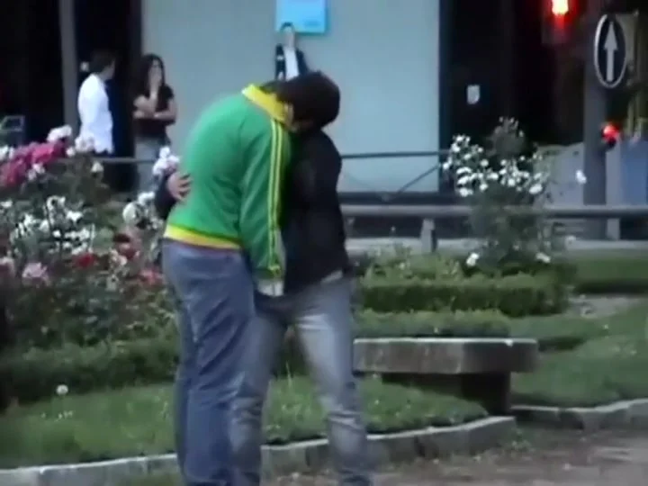 Fingering in public got caught by a