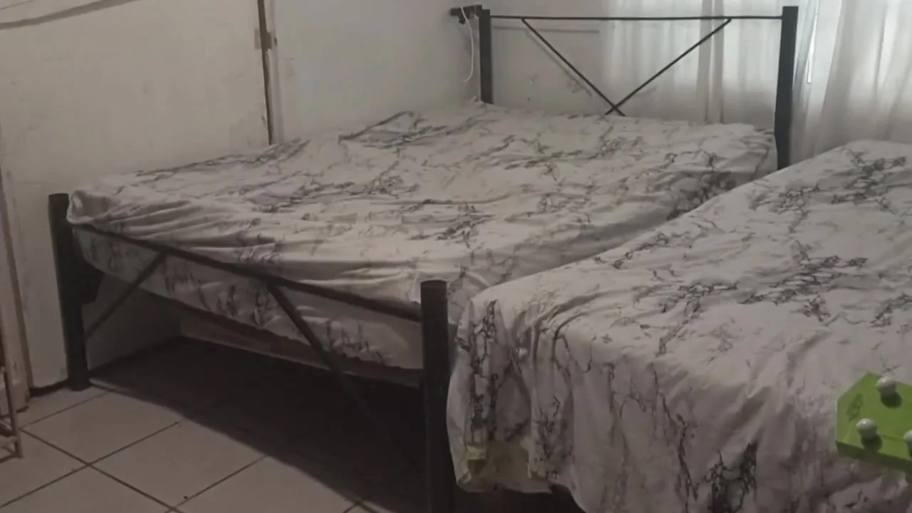 Fat Stepmother-in-law Performs Cleaning In The Room