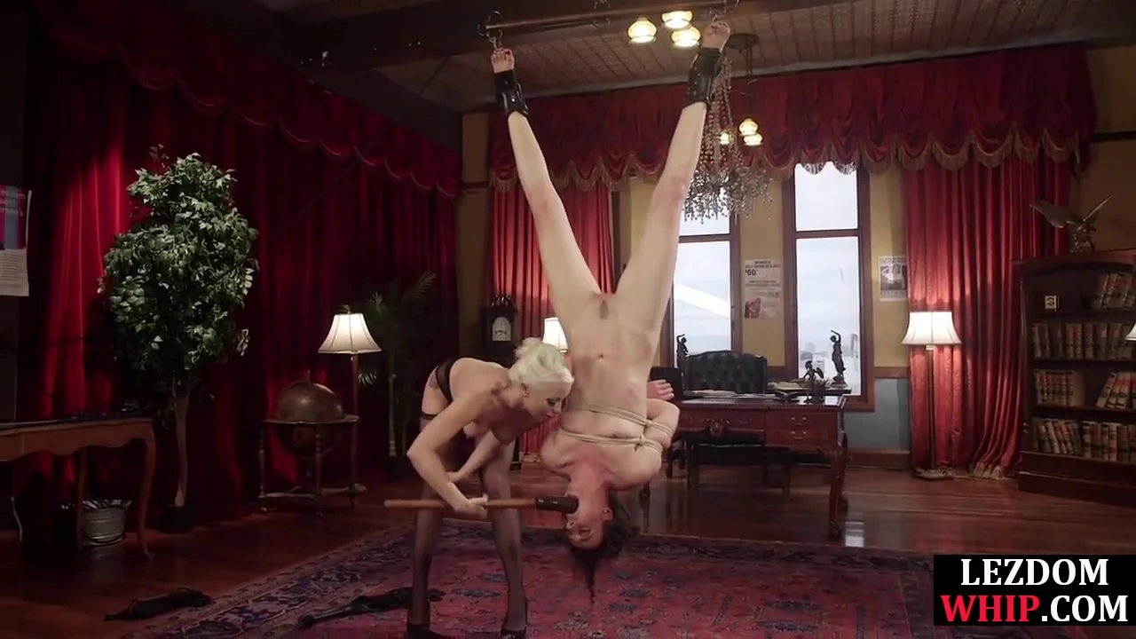 Female sub handling electrosex b4 clamping