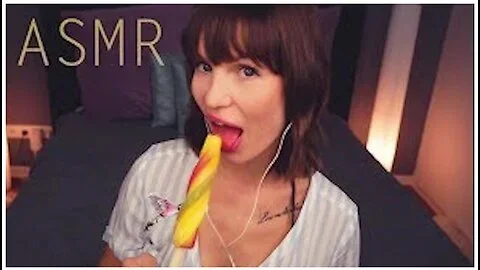 Asmr Amy Ice Licking Sucking Eating Mouth Sounds Whispering