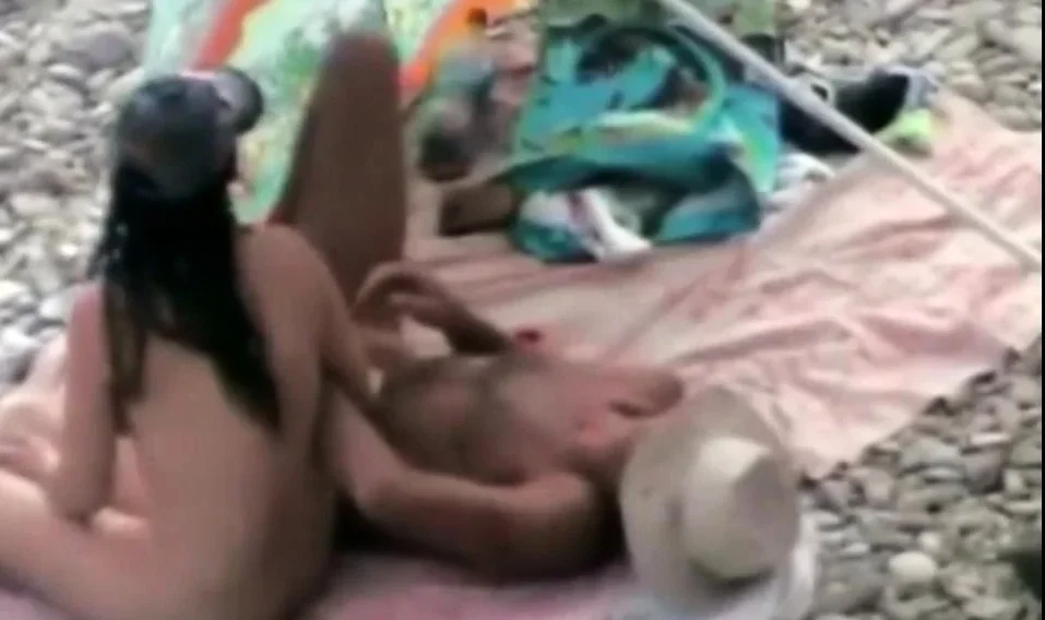 my mom in law enjoys sex on the beach (voyeur)