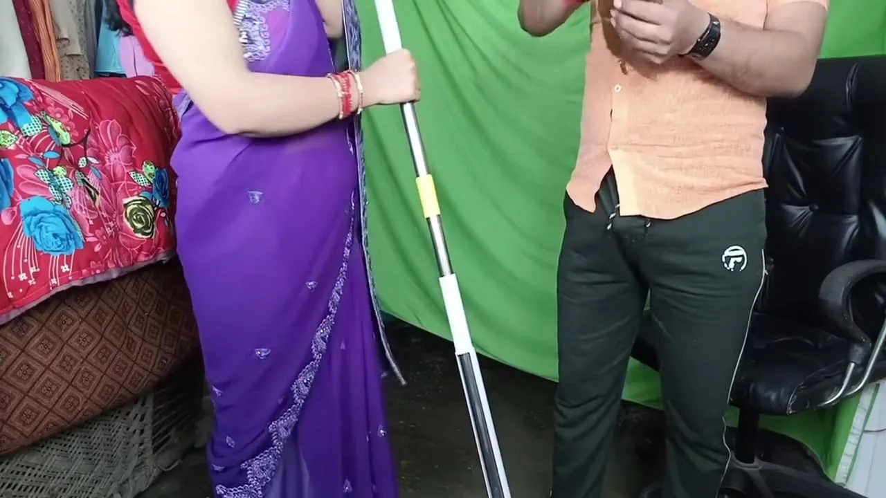 While Mopping The Young Maid, Malik Caught Her And Fucked Her And Her Pussy