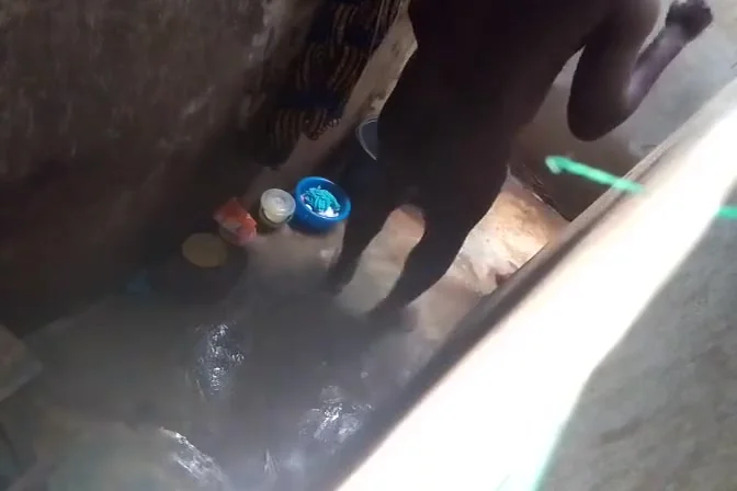 Unfaithful Married Woman Getting Fucked In The Shower By Her Neighbor While Her Indian Husband In The Bedroom