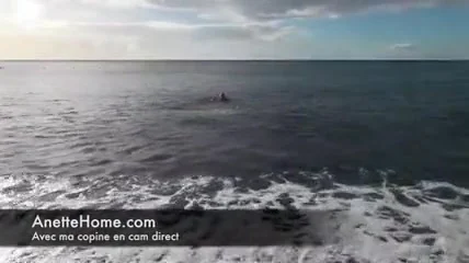 Nude French Wife Having Fun Outdoor at the Sea