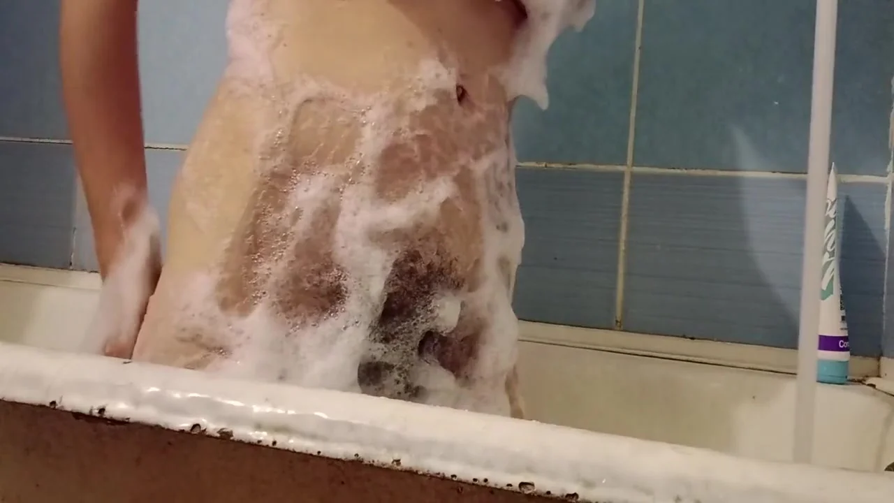 Super Bubbles. Bathing With Lots Of Foam