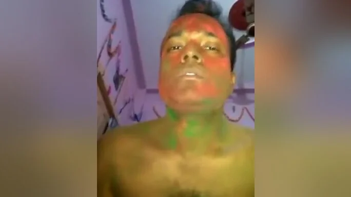 Slim House Wife Enjoy Home Sex With Her Husband On Holi