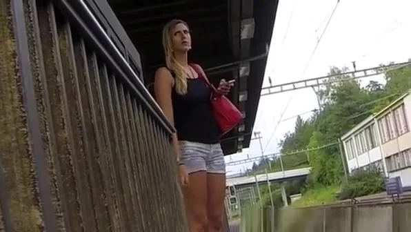 Tight shorts cameltoe and sexy legs