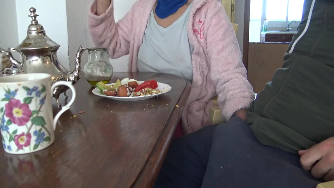 Arab Mature Is Seduced By Her Stepson To Touch His Big Dick