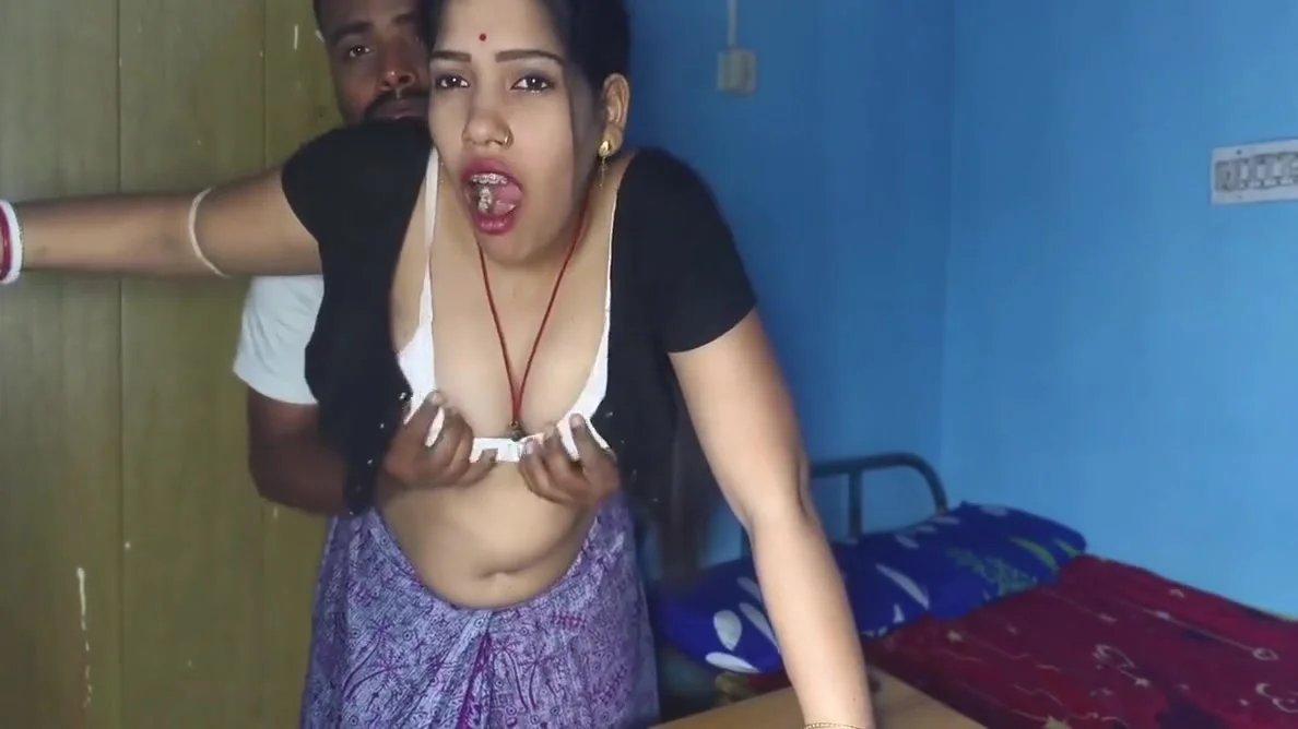 Newly Married Indian Wife Hot Romance And Kissing , Boobs Sucking