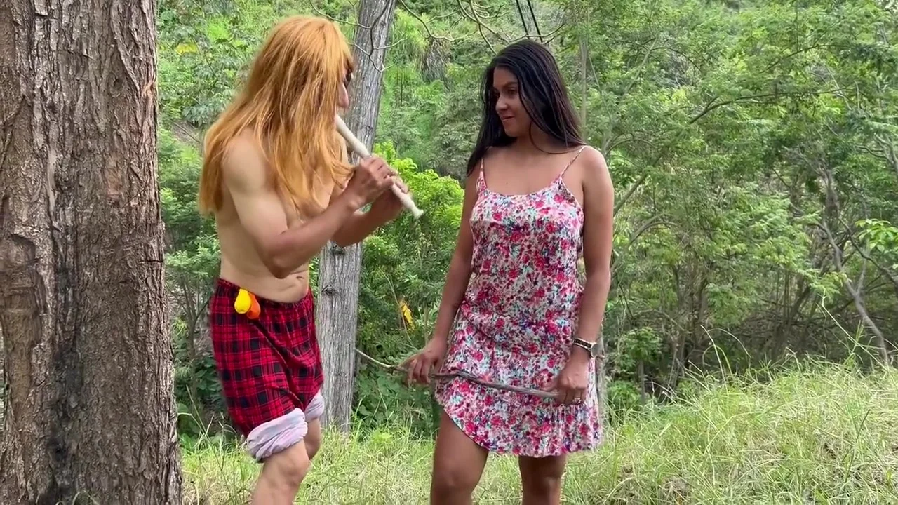 Perverted Elderly Musician Fucks A Beautiful Busty Peasant Girl In The Woods Outdoors