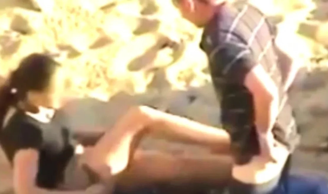 We caught mom having sex on the beach