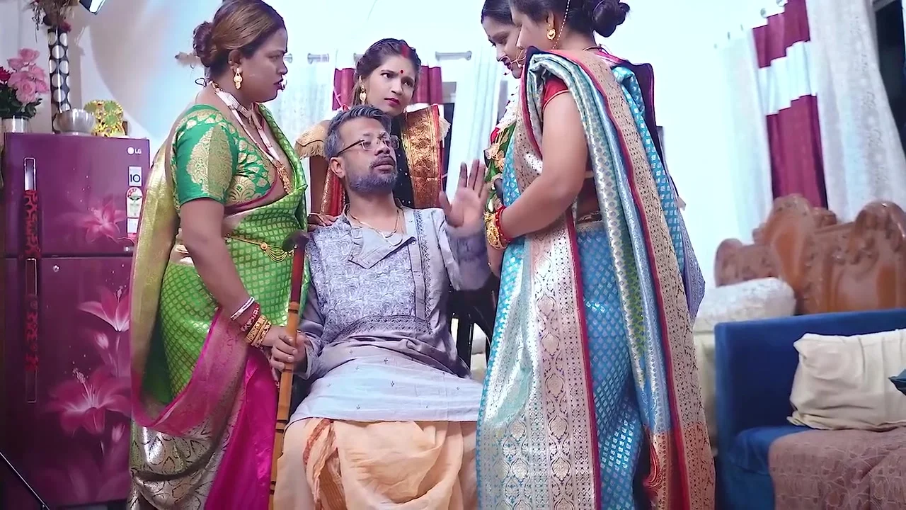 Desi Indian Tharki Sasurji Hardcore Fuck With His Four Stepdaughter In Laws At The Same Time ( Full Movie )