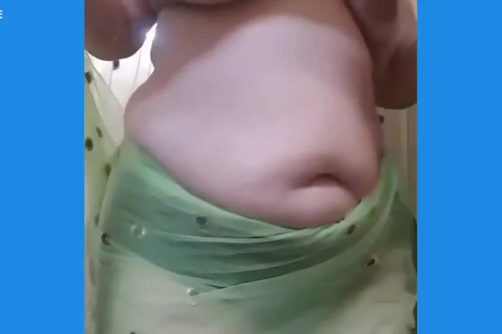 Indian Bhabi Teasing Her Husband In Net Saree